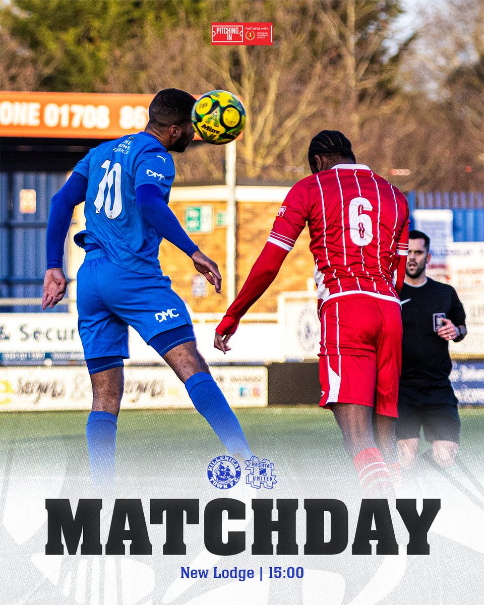 Let's kick off the 2nd half of the season!

🆚 <a href="/hashtagutd/">Hashtag United</a> 
🏟️ New Lodge, CM12 9SA
🏆 Pitching In Isthmian Premier Division
⚽ 3pm
🎟️ Adult £13 | Conc. £8 | 12-17s £5 | U12s £1

ℹ️There will be a DJ in the clubhouse after the game  

We will also have Billericay based boxer,