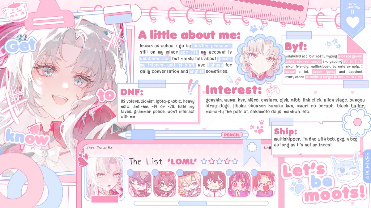 hello there~ #genshintwt #hsrtwt #wuwatwt #anitwt i'm l👀kin 4️⃣ some new face to be friends with ८ ₍ㅤ𖦹  ⤙  <ㅤ₎ ა INI ACHAA JURAGAN BATUBARA DAN LELE AKUNNYA KE SUS😭💔 PLS MUTUALAN LG SM AJU?*!!"(# rcbyf yaa seng, helep rt lek n subrek olij. slynacha.carrd.co
