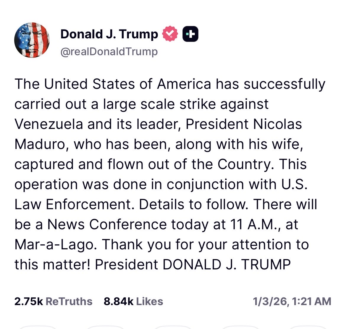 Traducción de Donald Trump al Español tweet media