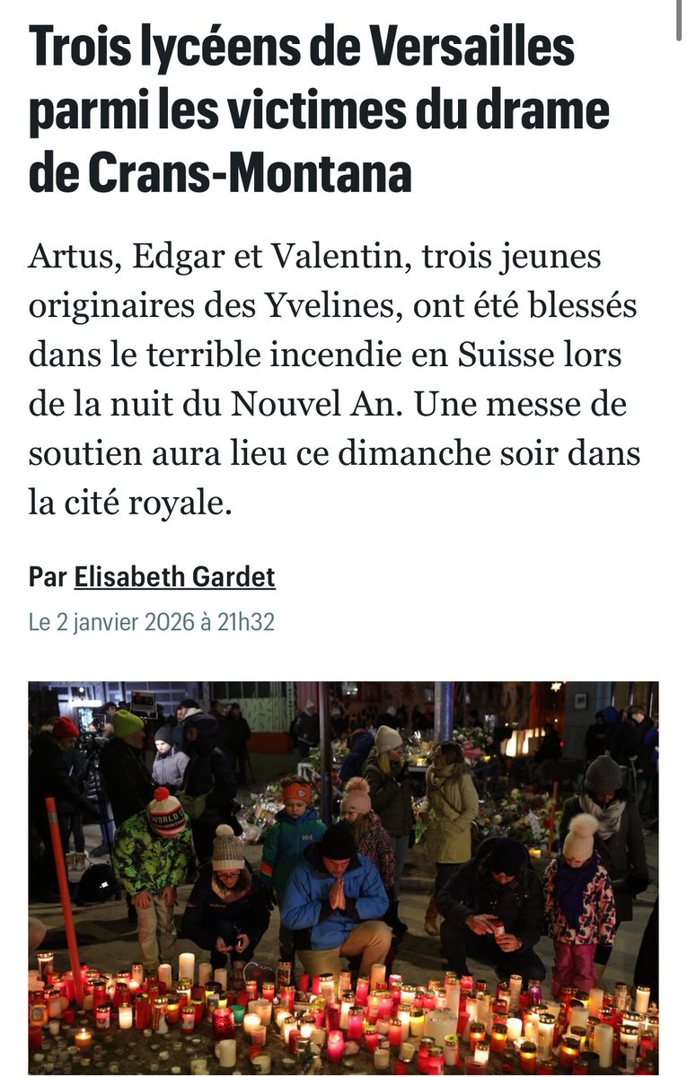 J’adresse tout mon soutien à leurs familles, ainsi qu’à celles de toutes les victimes de ce drame terrible.