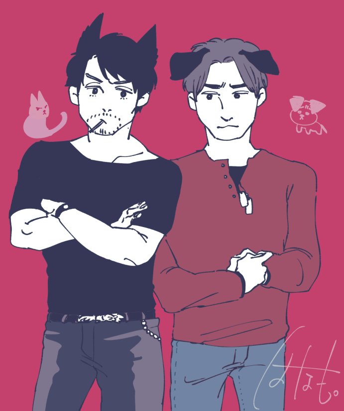 hanamo_geraniji's tweet image. 20ちゃいみねで🐶🐱