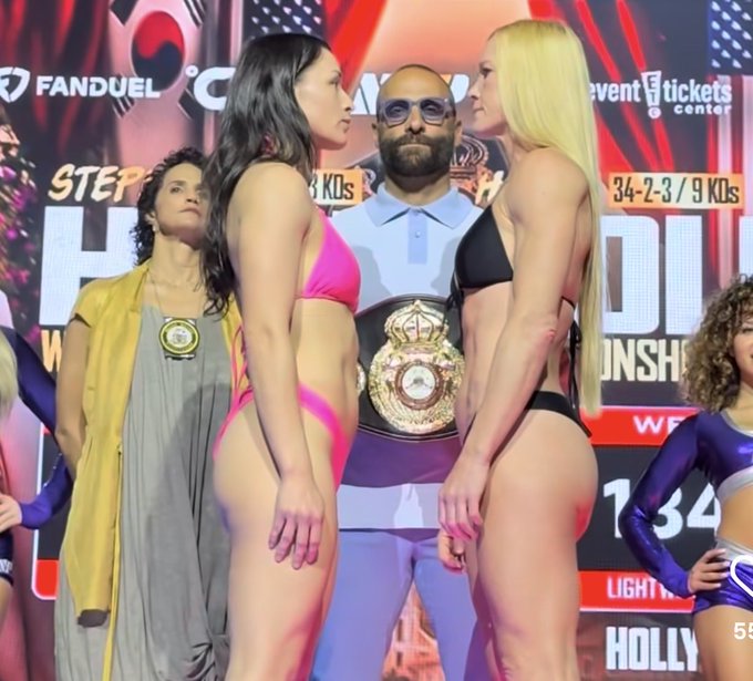 UPSET ALERT! Stephanie Han {+220} DEFEATS Holly Holm {-285} via 7 round TECHNICAL DECISION on MVP. Won't go 10 rounds {+150}hits! #fightjunkie #SerranoTellez #Boxing #Boxeo #Boxen #HollyHolm #StephanieHan