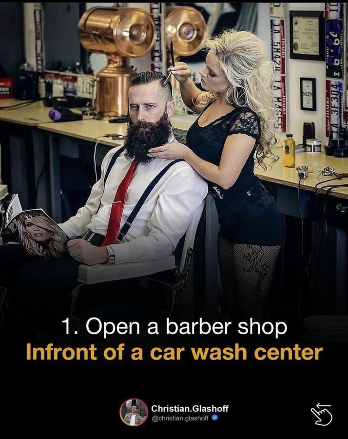 mindoverweaknes's tweet image. If you had to start over in 2026, these 7 businesses would still work.

1. Open a barber shop

-Check thread-