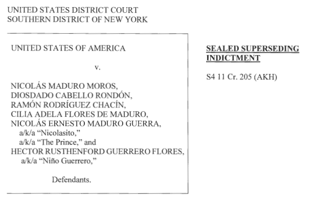 LuisCarlos's tweet image. Una información que no teníamos los venezolanos, o que al menos no era tan conocida, es que en la acusación contra Maduro también estaría su hijo, Nicolás Maduro Guerra, una persona que tiene varios aliados/amigos en la oposición y la sociedad civil venezolana.