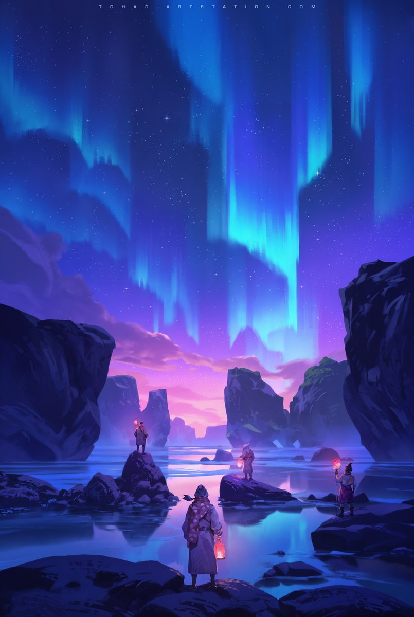 The inks of dawn :
Our expedition embodied the desire to find a new hue for our souls. After a year of travel, on the first day of the year, we arrived at the borders of our world. There, we discovered the color of the unknown.

Happy new year 2026!