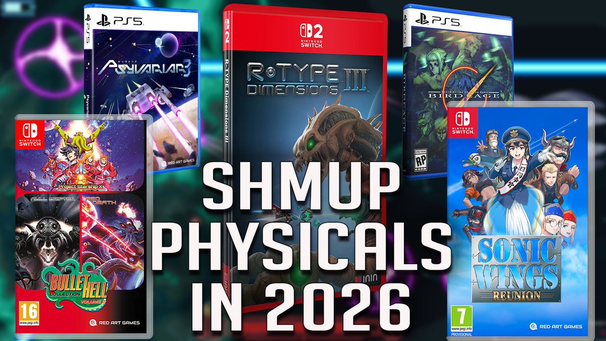 SoWhatAboutGame's tweet image. Do you like Shmups?

Here are a bunch of physicals releasing this year!

Watch youtube.com/watch?v=M70SmQ…