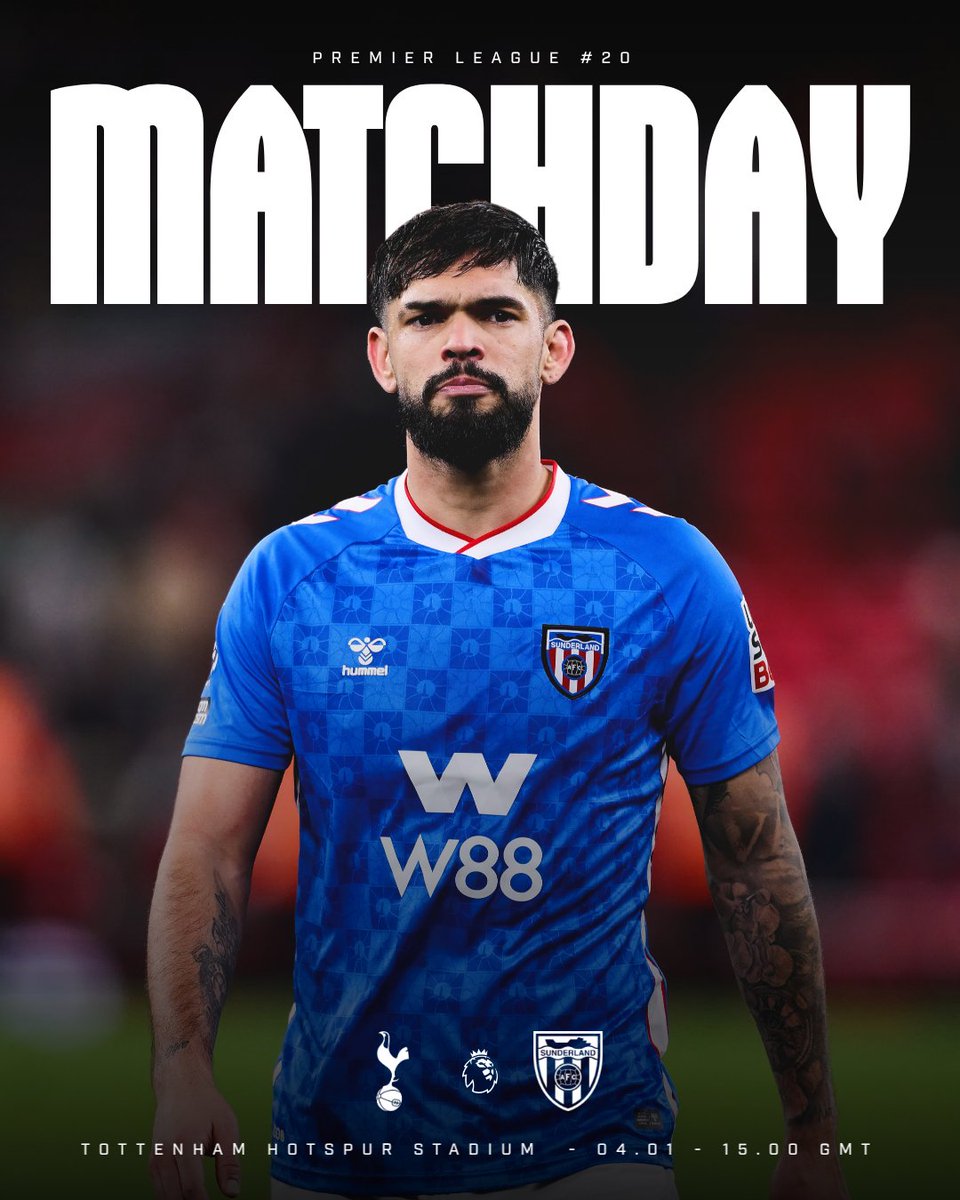 IT'S MATCHDAY 💙🤍

Ready for Premier League action in North London 👊

#TOTSUN