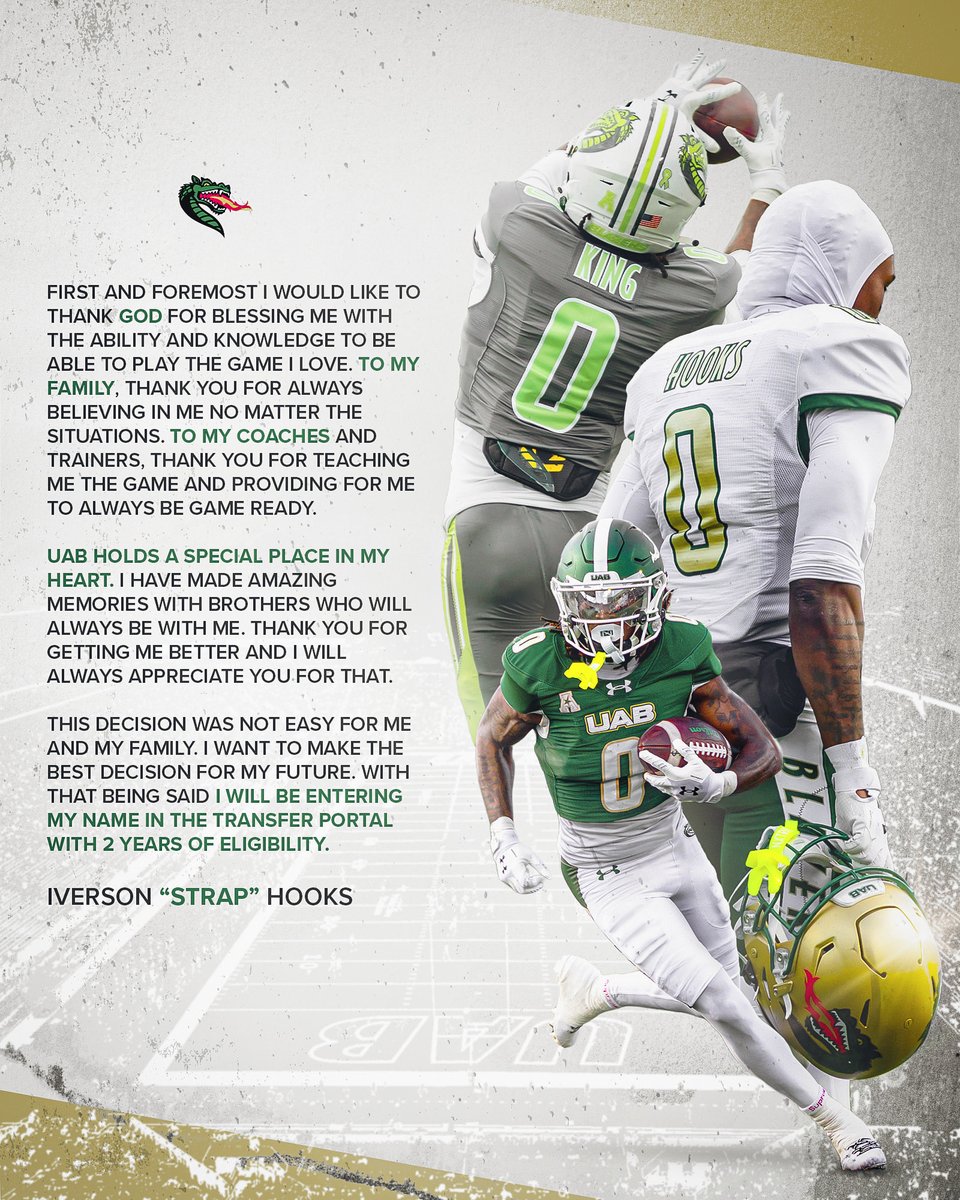HooksIverson's tweet photo. Thank You UAB🤞🏾 Love ❤️‍🩹 https://t.co/91B8eSufIQ