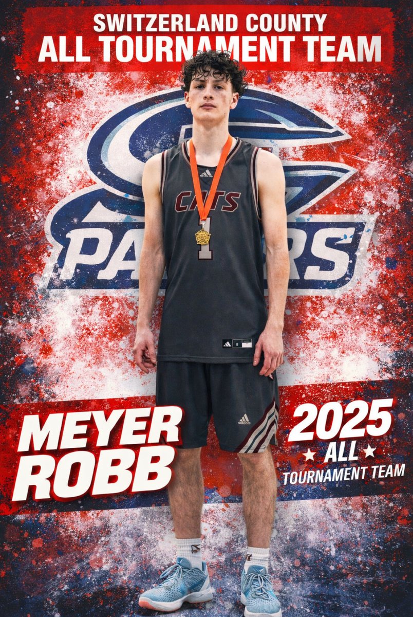 JRobbosc's tweet image. Switzerland County, IN  Holiday Tournament 2025! Meyer Robb 2026 Mount Vernon IN (Posey) All Tournament Team @offMeyerRobb @katvondworld @PrepHoopsIN @BRamseyKSR @MaxPreps