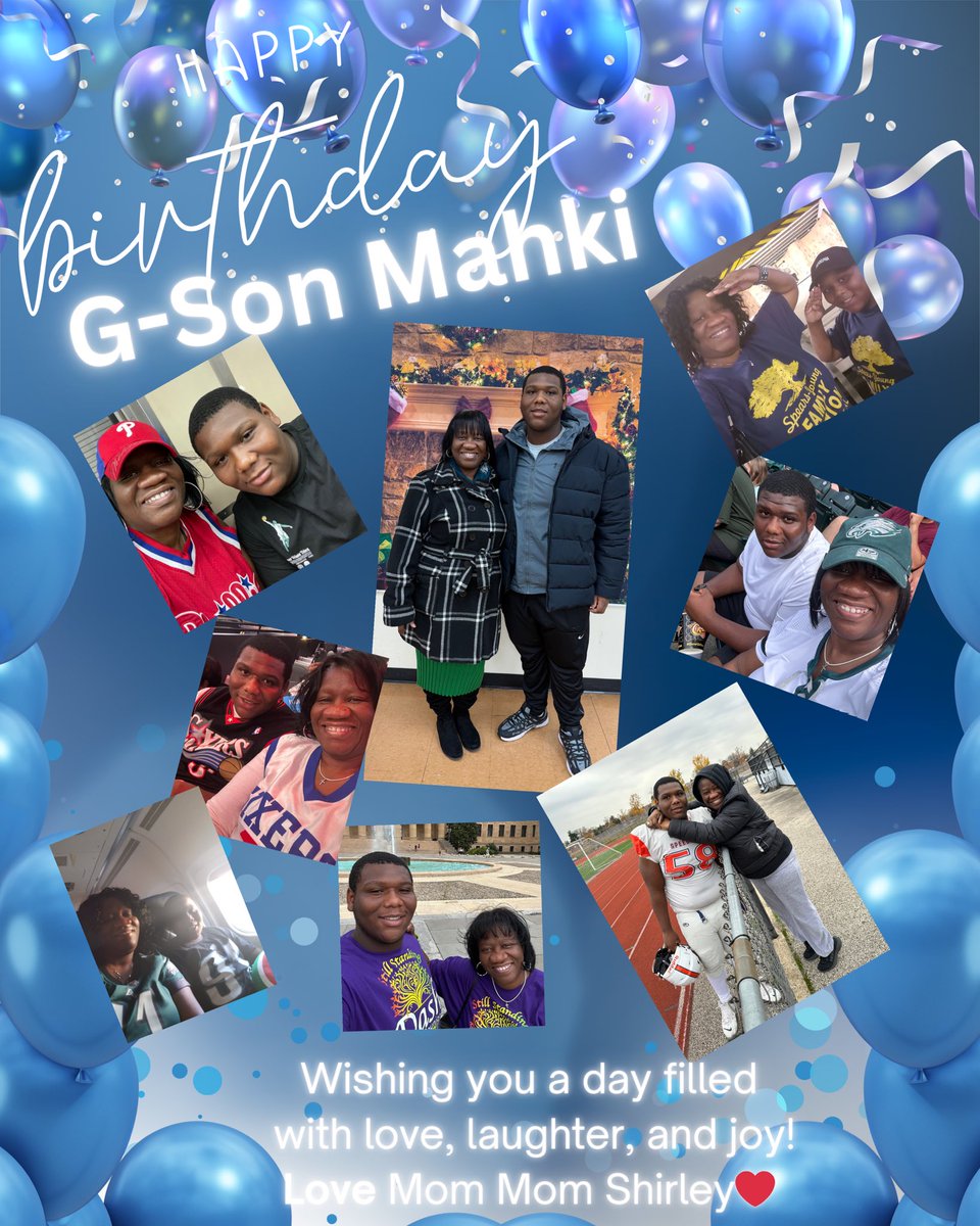 Happy Birthday to my awesome, smart, and handsome G-Son Mahki <a href="/khikeezy58/">@Khikeezy58</a> Enjoy your day to the fullest! Much Love Always ❤️🙌🏾🙏🏾🎊🎉🎂