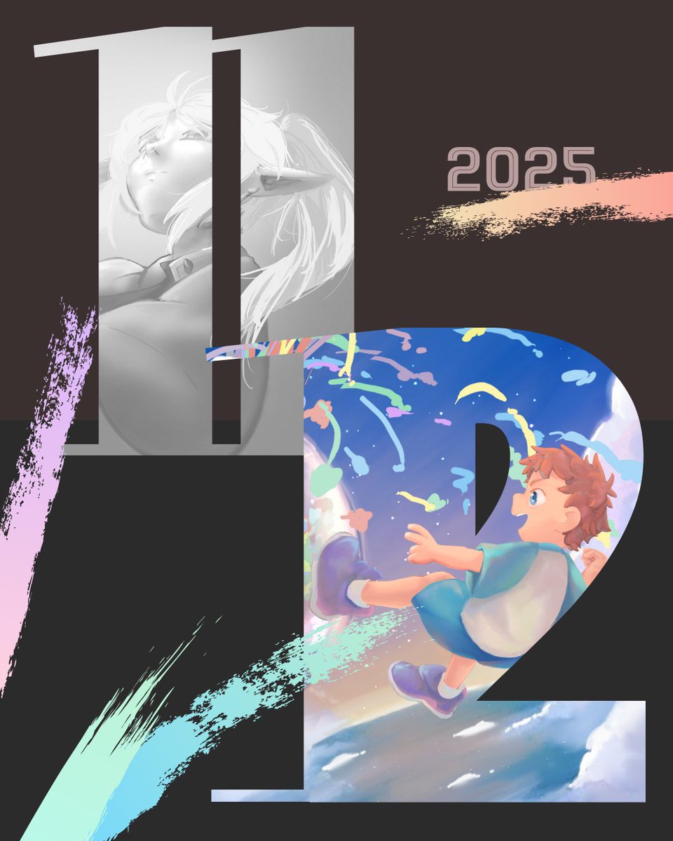 anan_is_drawing's tweet photo. 2025年度回顧！！
#HappyNewYear2026 https://t.co/sA4yNmk3Pq