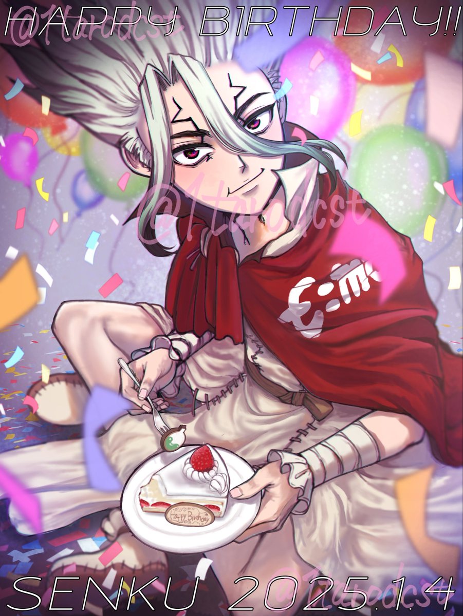 1tarodcst's tweet photo. おめでとう！！🚀✨🌕
#DrSTONE千空誕生祭 
#石神千空誕生祭2025 https://t.co/bkjrVazFDJ