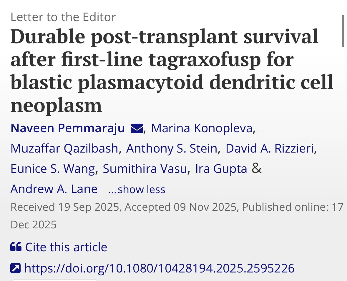 Naveen Pemmaraju, MD tweet media