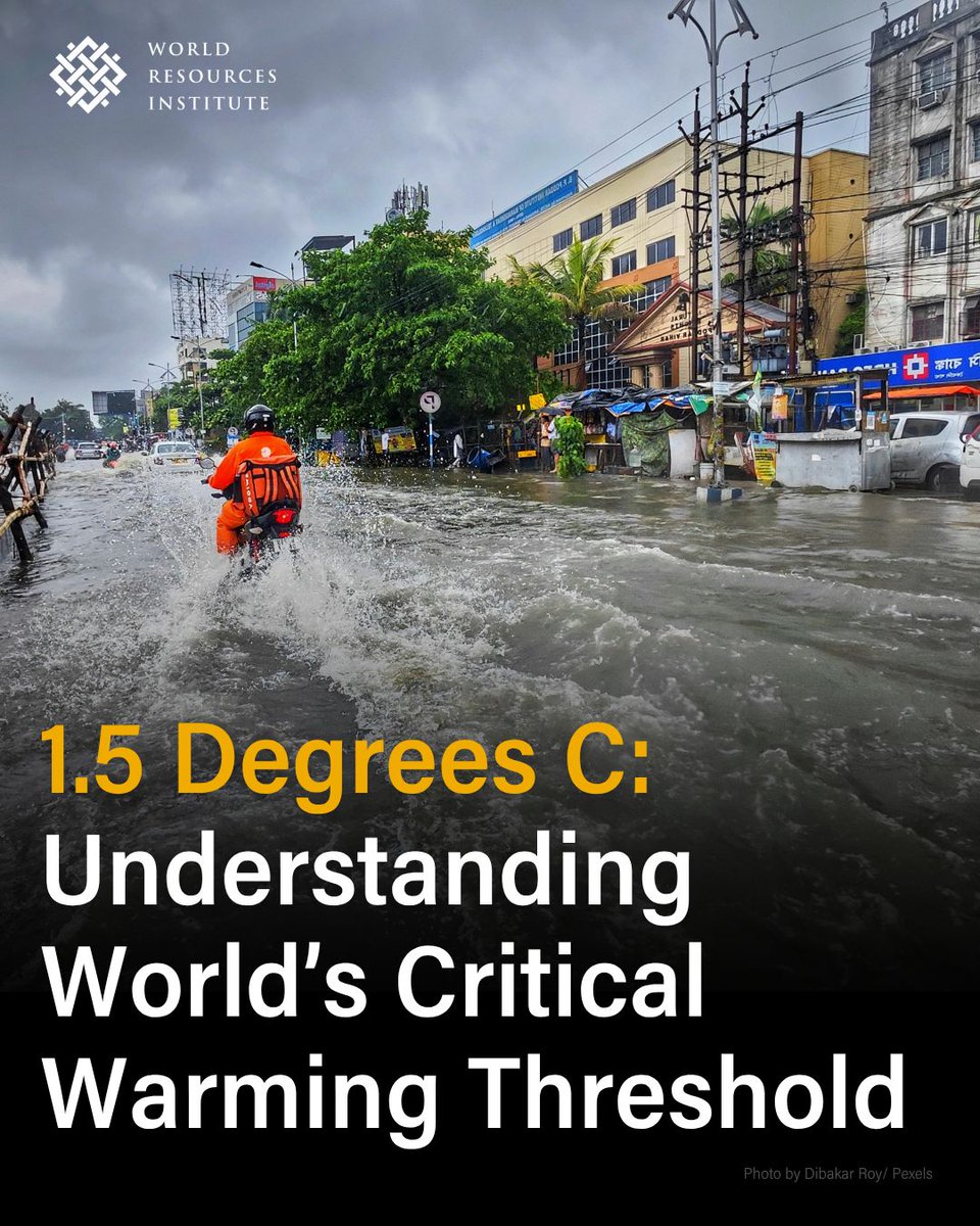 What does 1.5°C really mean? Is staying below this target still possible and what happens if we exceed it? 🔬🌡

<a href="/WRIClimate/">WRI Climate</a> answers these questions and more 👉 bit.ly/4kM083g