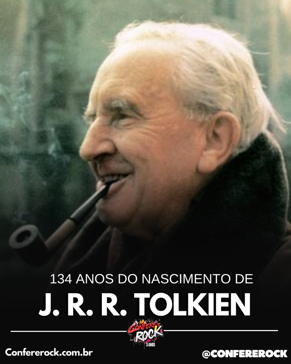 ConfereRock's tweet photo. Hoje, J.R.R. Tolkien completaria 134 anos 📚✨
Nascido em 3 de janeiro de 1892, o criador da Terra-média mudou para sempre a literatura — e também deixou uma marca profunda no heavy metal.
#Tolkien #JRRTolkien #TerraMedia #lordoftherings https://t.co/1asokcqNIH