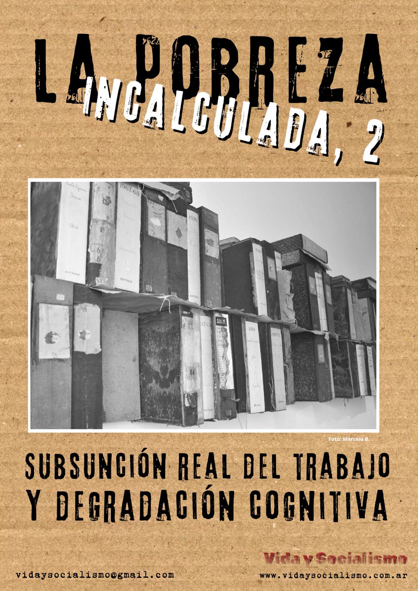 Instalados en circuitos que conectan el sistema universitario, el mercado editorial y la prensa especializada, los “artistas e intelectuales”, hoy, se aferran a los últimos jirones de luz desprendidos de una estrella muerta: el Estado de bienestar. 
vidaysocialismo.com.ar/la-pobreza-inc…