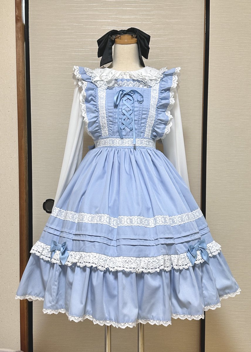 初売り購入品 #chalmiere ハッピーフリルジャンパースカートset