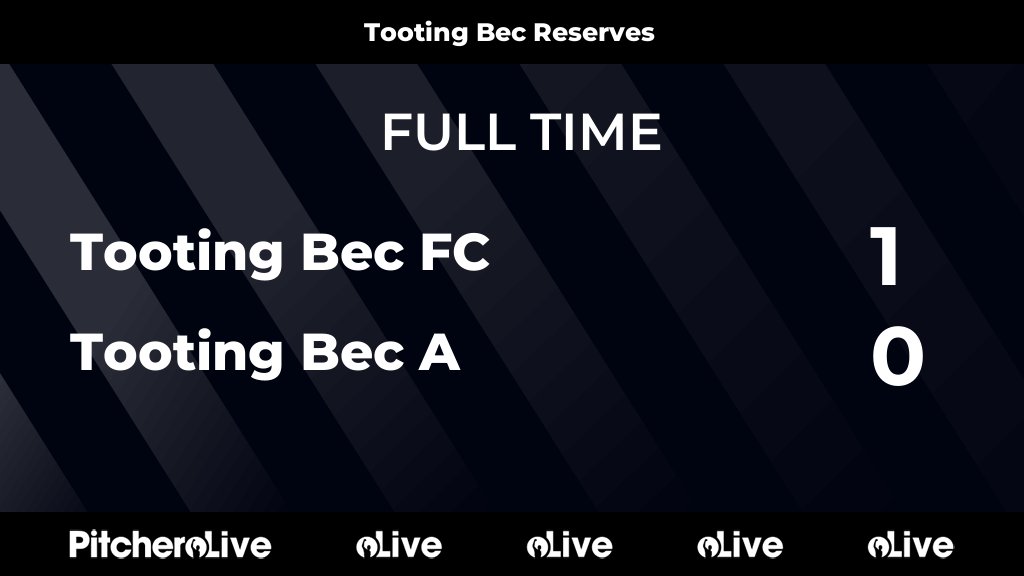 TootingBecFC's tweet image. FULL TIME: Tooting Bec FC 1 - 0 Tooting Bec A
#TOOTOO #Pitchero
tootingbecfc.com/teams/68331/ma…