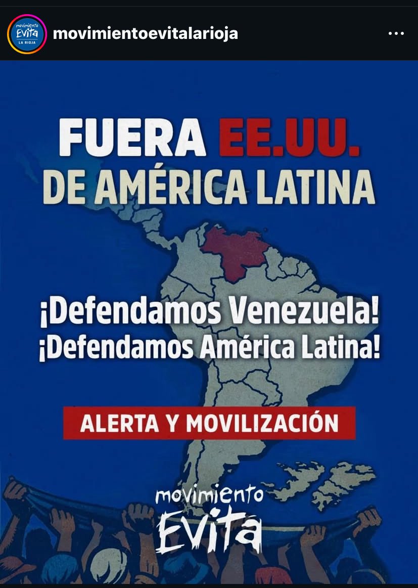 che por que los Venezolanos están contentos si movimiento Evita dice que hay que defenderlos?