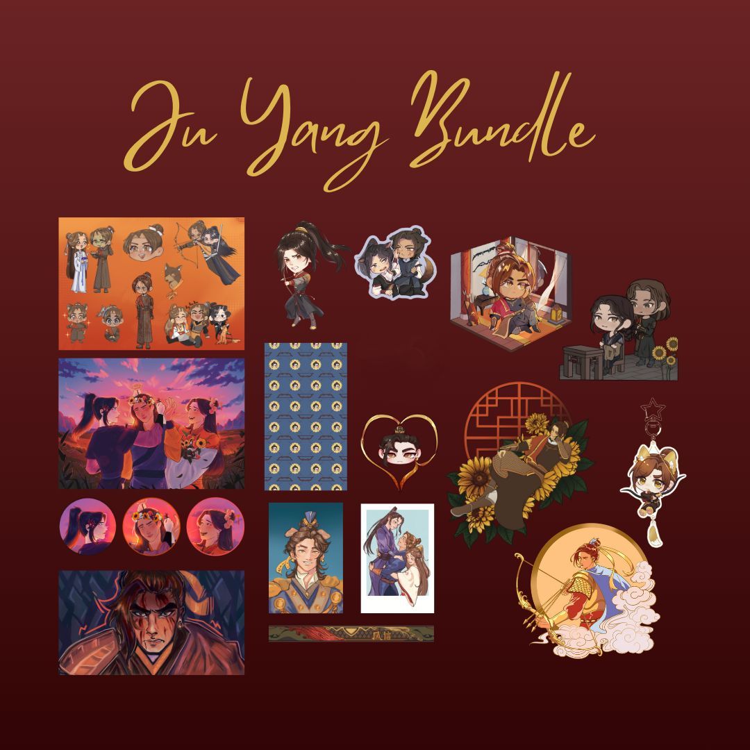 fengxinzine's tweet image. Happy weekend! 🌞 Please have a look at our Feng Xin Bundle (flat bundle), and the Ju Yang Bundle (merch only). 🏹 Both come with amazing items, so make sure to get yours: feng-xin-zine.bigcartel.com #fengxin #tgcf