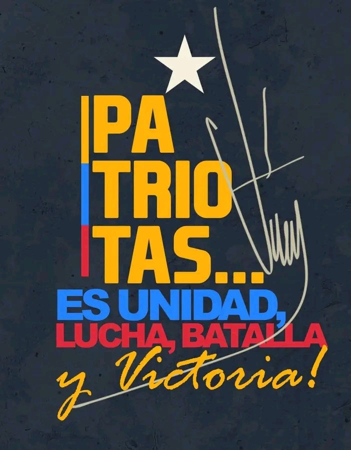 FslnSomos's tweet photo. Patriotas, es Unidad, Lucha, Batalla y Victoria! ✊️🇻🇪
#Somosred #Venezuela #Nicaragua https://t.co/l5hzaUFdiH