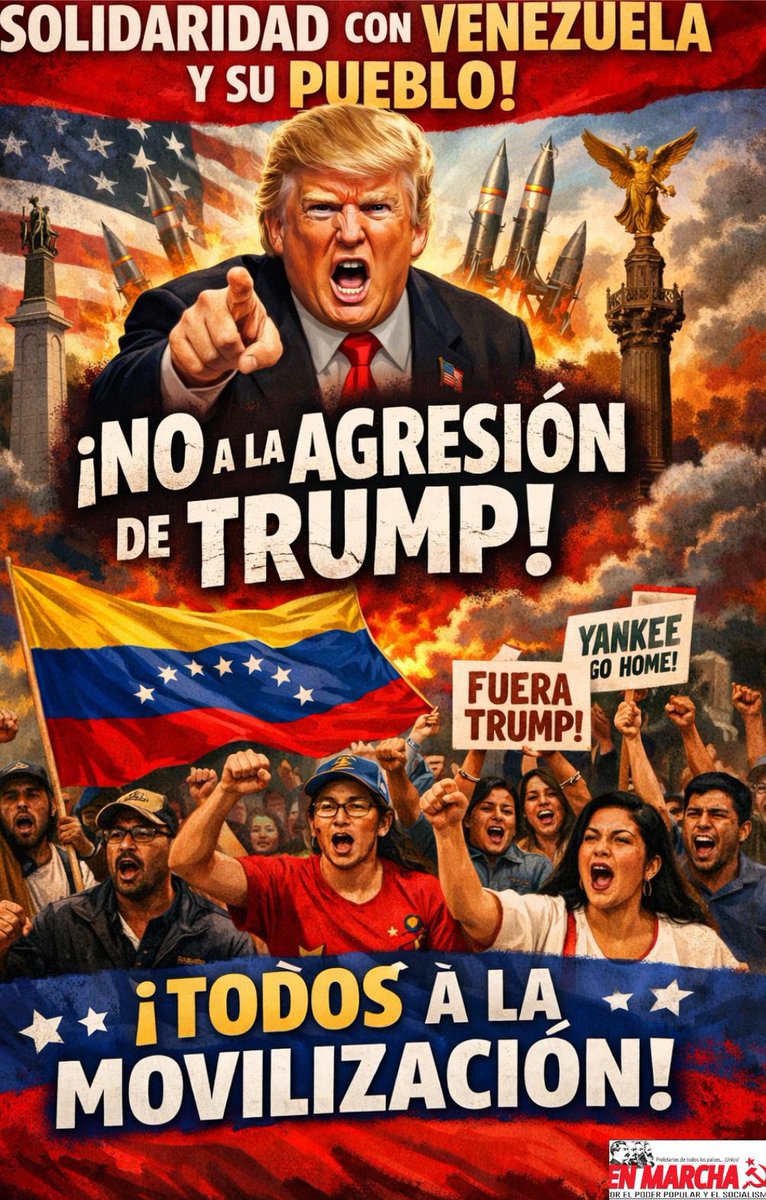 Frente al ataque del imperialismo estadounidense a Venezuela, <a href="/UnidadPopularE/">Unidad Popular</a> 
Condena la invasión del imperialismo yanqui, este es un acto criminal y terrorista
Levantamos nuestra solidaridad con Venezuela y su pueblo
El único propósito de EEUU es apoderarse del petróleo.