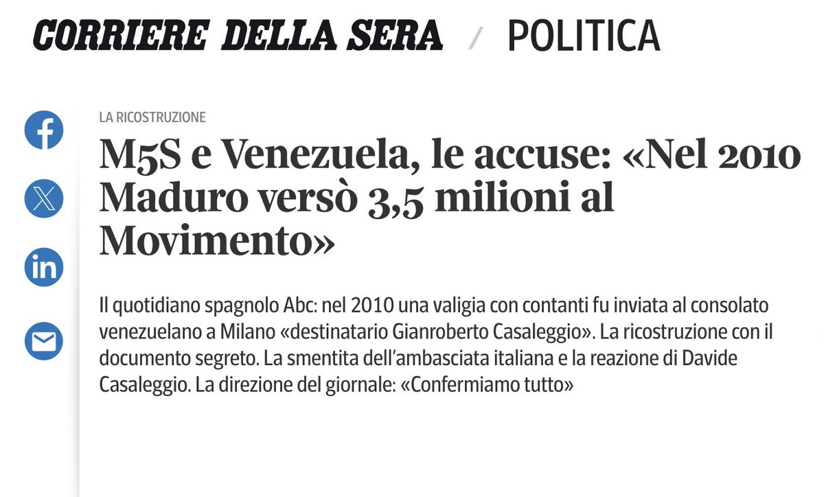 Giorgiolaporta's tweet image. Presidente, io lo so che le accuse di aver preso soldi dal regime di #Maduro in #Venezuela fossero completamente infondate. 
Lei capisce che oggi schierarsi contro il rovesciamento di quel regime è ambiguo e pericoloso. 
Ce lo dica apertamente: Maduro è un dittatore criminale?