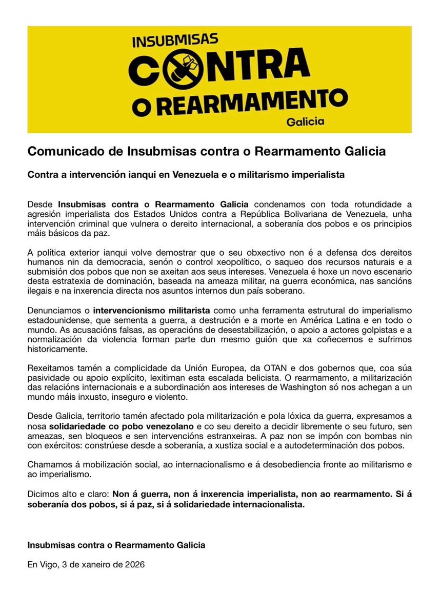 INSUBMISAS CONTRA O REARMAMENTO (@insubmisas) on Twitter photo 