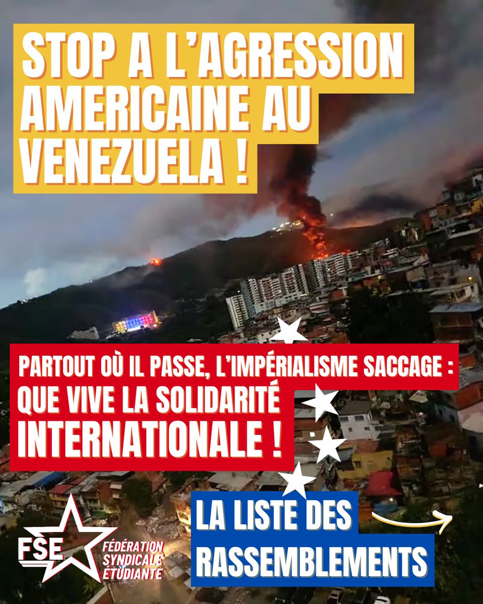 🇻🇪 Agression au Vénézuéla : que vive la solidarité internationale face à l'impérialisme !