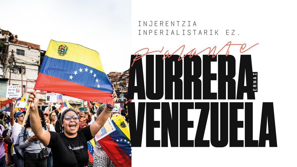 Venezuelako herritarrei dagokie, eta ez beste inori, etorkizunean zer izan nahi duten erabakitzea. Hori da, hain zuzen ere, iraultza bolibartarrak babestu duen funtsezko ideia. Ez da, ordea, erabaki askerik egongo AEBen erasopean jarraitzen badute Venezuelak eta Latinoamerikak.