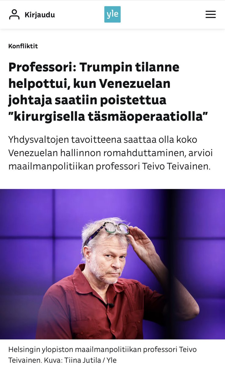 Kommentoin tänään Venezuelan tilannetta aika monen kanavan kautta. Tässä aluksi muutama huomio. 1/2