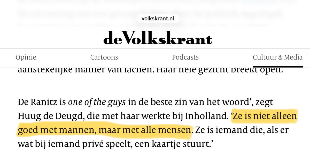 Zo heb je op 3 januari toch al een heel intrigerende zin te pakken: “Ze is niet allen goed met mannen, maar met alle mensen”