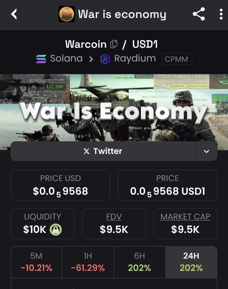 $Warcoin

Preparing for war

only bonded war coin on USD1 with dex paid

6YjyCXdU7zVDMMJPqkHQJK7WCzDTVrjVJzSEDjf1bonk