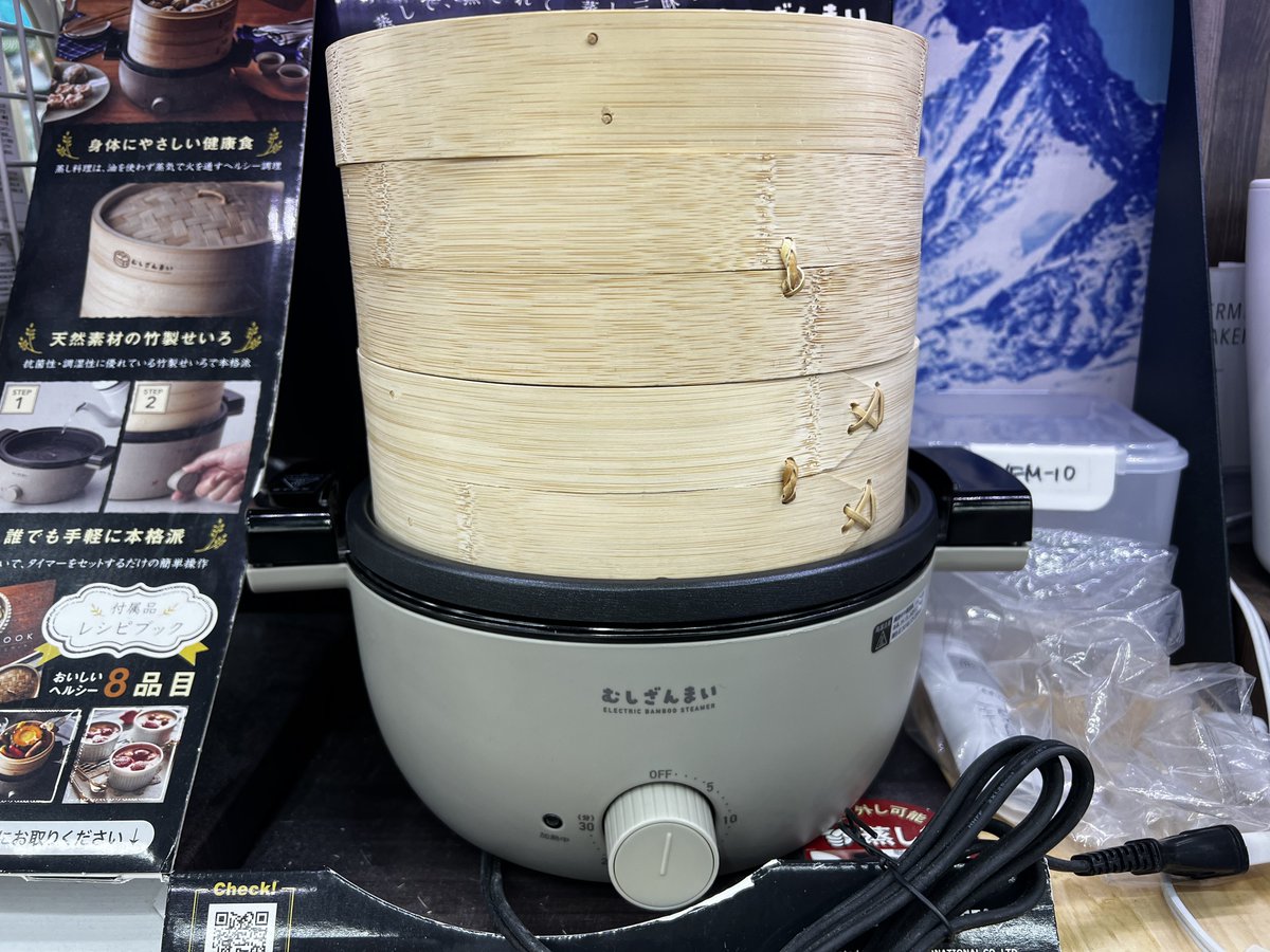 ヨドバシカメラで見かけた素敵な調理器具、、、 蒸し器の名前がむし