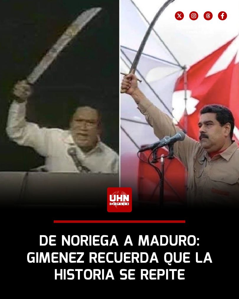 🇺🇸🇻🇪‼️ | Carlos Giménez recalca que Nicolás Maduro ignoró la historia al desafiar a Donald Trump, recordando que el 3 de enero de 1990 cayó Noriega y el 3 de enero de 2026 cayó el dictador narcoterrorista de Venezuela.