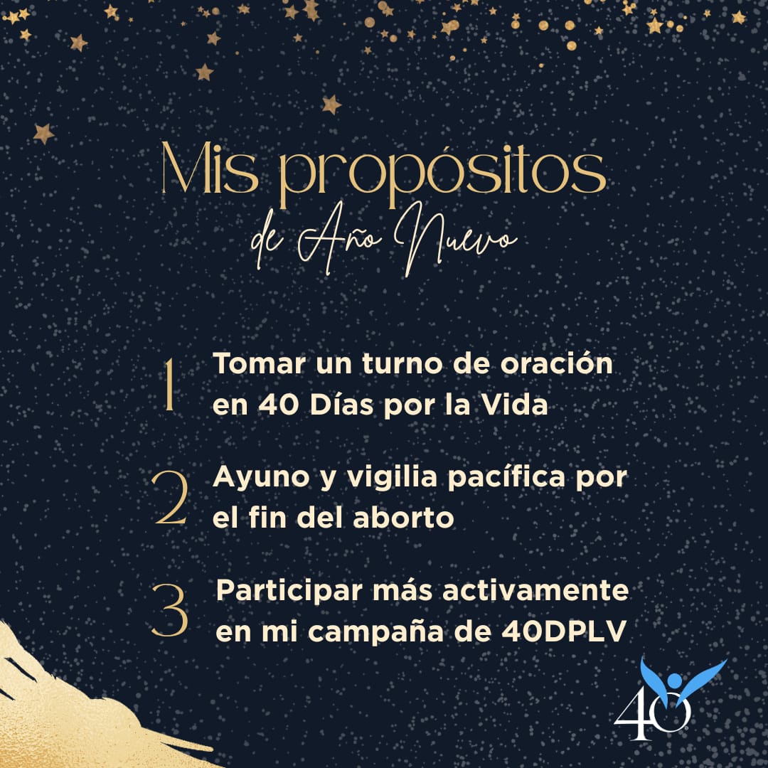 ¡Este año Nuevo 2.026 unámonos todos a defender la Vida!
#OraUnaHora
#40DiasPorLaVida
#ElPrincipioDelFinDelAborto
#Vigilia365
#ConLosNiñosNo