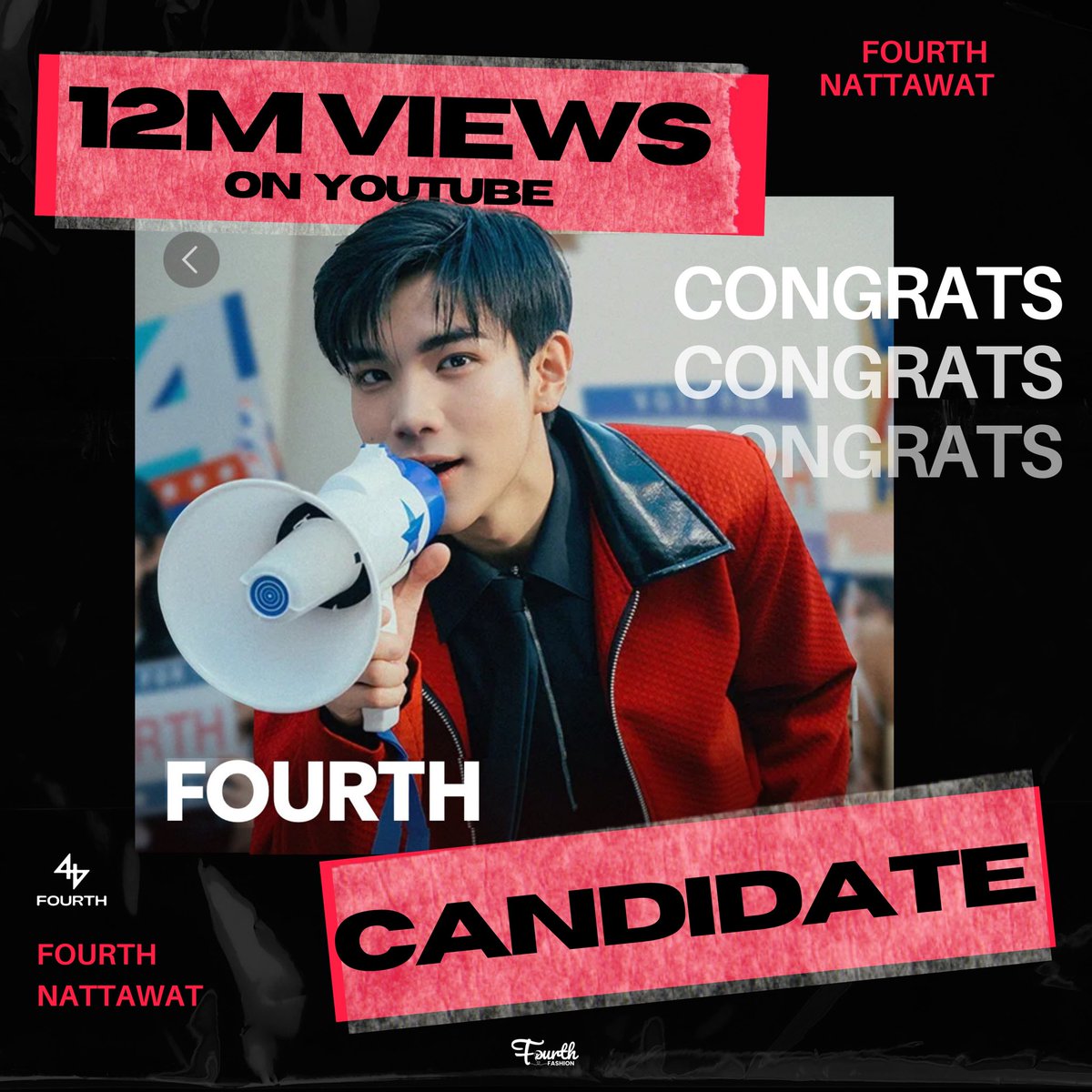 Fourth_Fashion's tweet image. 𝄞⨾𓍢ִ໋ ♪⋆. Congrats เทคะแนน (CANDIDATE) 12M Views On YouTube🥳

มีคนเทคะแนนให้น้องแคนดี้ไป 12 ล้านวิวแล้วน้าาาค้าบบบ🥰

#FOURTHCANDIDATE_12M
#Fourthnattawat #โฟร์ทณัฐวรรธน์ 
#FOURTH_CANDIDATE