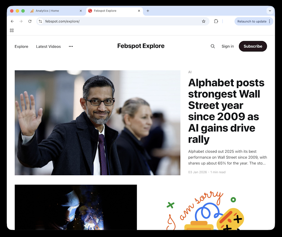 febspot's tweet image. 🚀 Febspot Explore is live!
Breaking news, trends &amp;amp; viral content from around the world — updated in real time.
Join discussions, comment, and stay ahead of what’s happening now.
👉 febspot.com/explore/