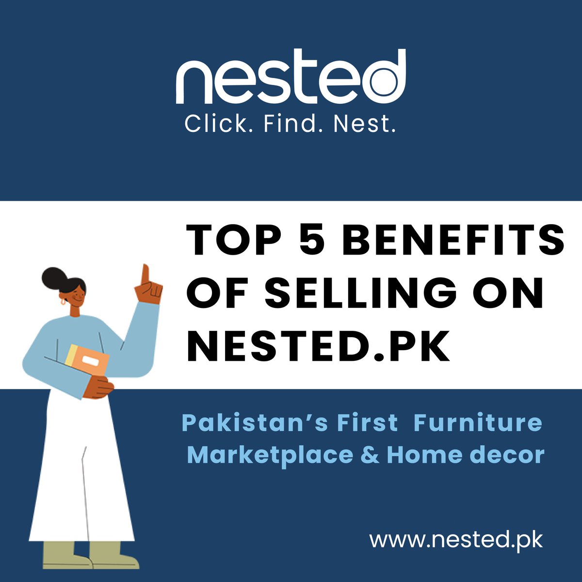 NestedPk's tweet image. Access customers nationwide and sell smarter with nested.pk 

Pakistan’s first online furniture &amp;amp; home décor marketplace.

#NestedPK #SellOnline