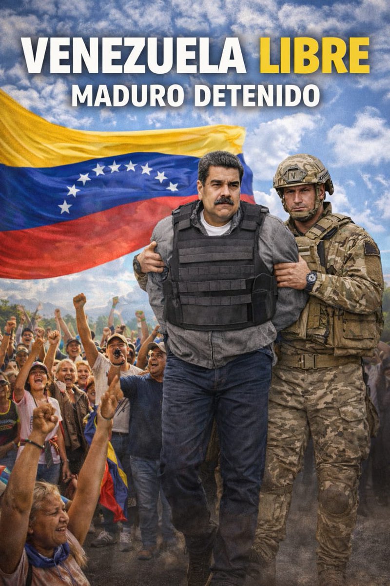 Cayó Nicolás Maduro... Venezuela empieza a ser LIBRE y muchos venezolanos están celebrando la caída del dictador... ¿Quien será el próximo? 
#VenezuelaLibre #NicolasMaduro #Bombardeo #Trump #Venezuela #Dictadura