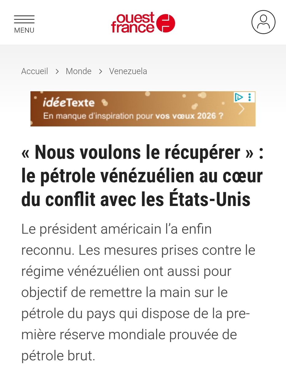 Le Vénézuela détient les plus importantes réserves de pétrole au monde. En décembre, Donald Trump a déclaré "ils nous ont volé notre pétrole. Nous voulons le récupérer".

C'est de ça dont il s'agit : de réserves naturelles sur lesquelles les États-Unis veulent mettre la main.