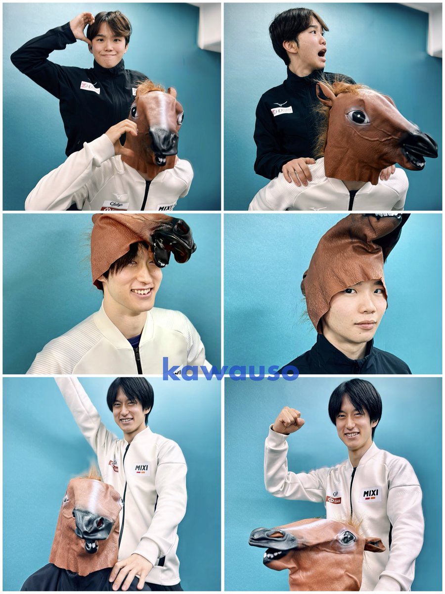 今年はいつもと趣向を変えた干支ショットでした🐴撮影もあきお氏の話題でも盛り上がりました（ウマイケル）