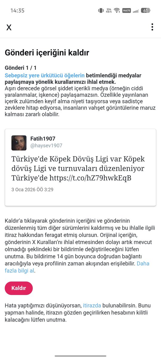 fatihyenisuu's tweet photo. Türkiye'de köpek dövüş Ligi var 

Hesabımdaki paylaşımlarıma saldırıyorlar spamlıyolar 

Destek istiyorum arkadaşlar 
Ne kadar hayvan düşmanı varsa hepsi hesabıma saldırıyor şu anda paylaşımların kaldırılması için https://t.co/yuTtnbjfA6
