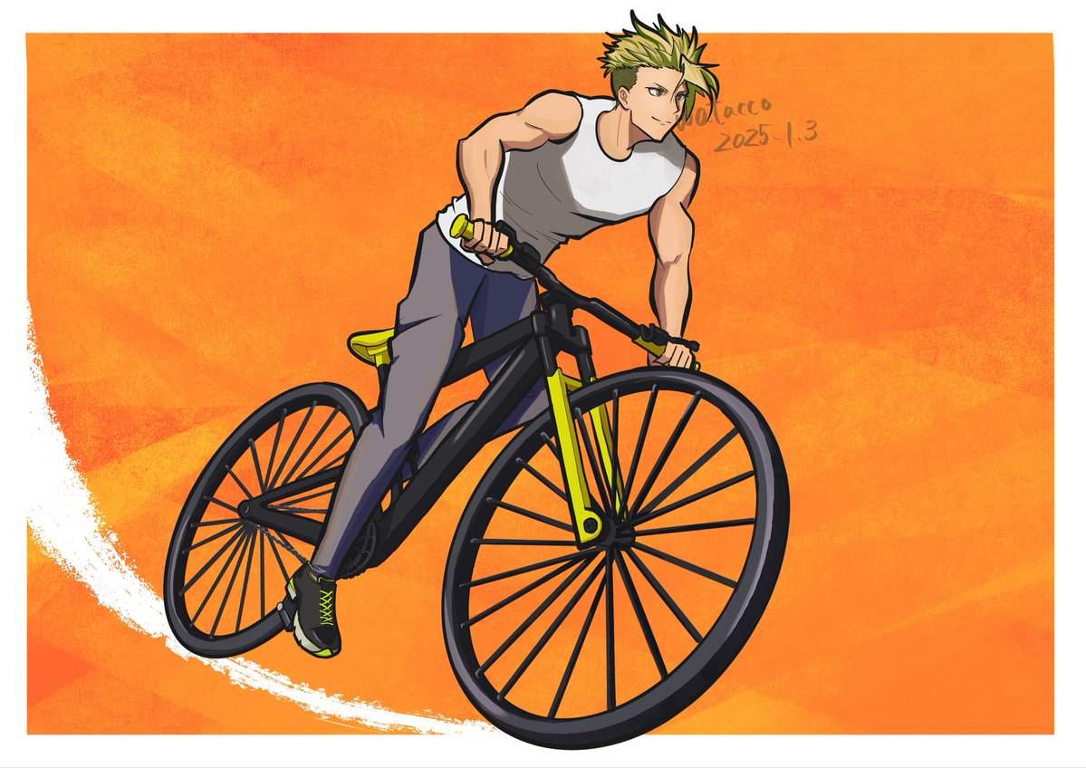 watacco's tweet image. 自転車でも突っ走れ！アキレウス！！