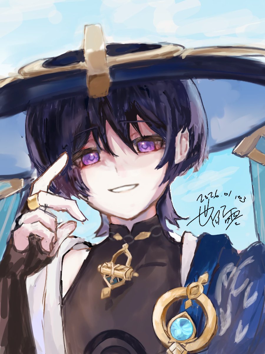 qixn20's tweet photo. #ibispaint #scaramouche #wanderer #GenshinImpact https://t.co/WkrTm48pYy