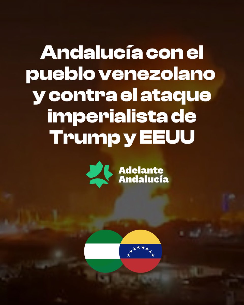 Condenamos el ataque de EEUU al pueblo venezolano.

Por la soberanía de los pueblos y contra las injerencias imperialistas de cualquier tipo.

Trump acaba de hacer saltar por los aires todo el derecho internacional.