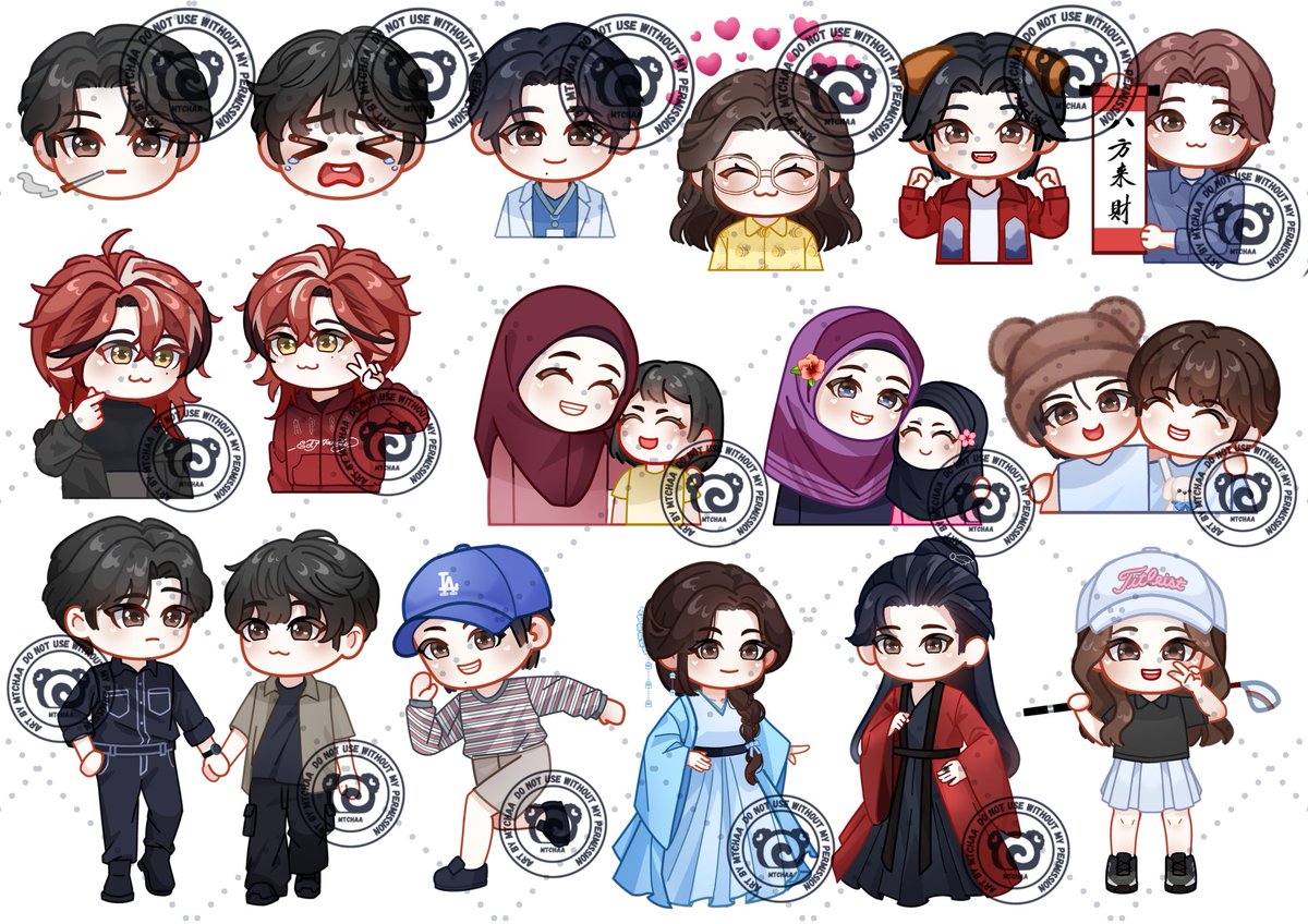 Mtcha|| slow chibi Comission open!🍵🍵 tweet media