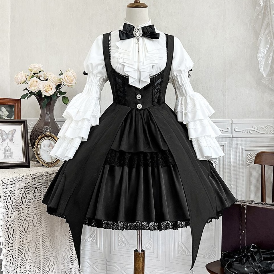 ゴシック姫袖フリルセットアップ♡