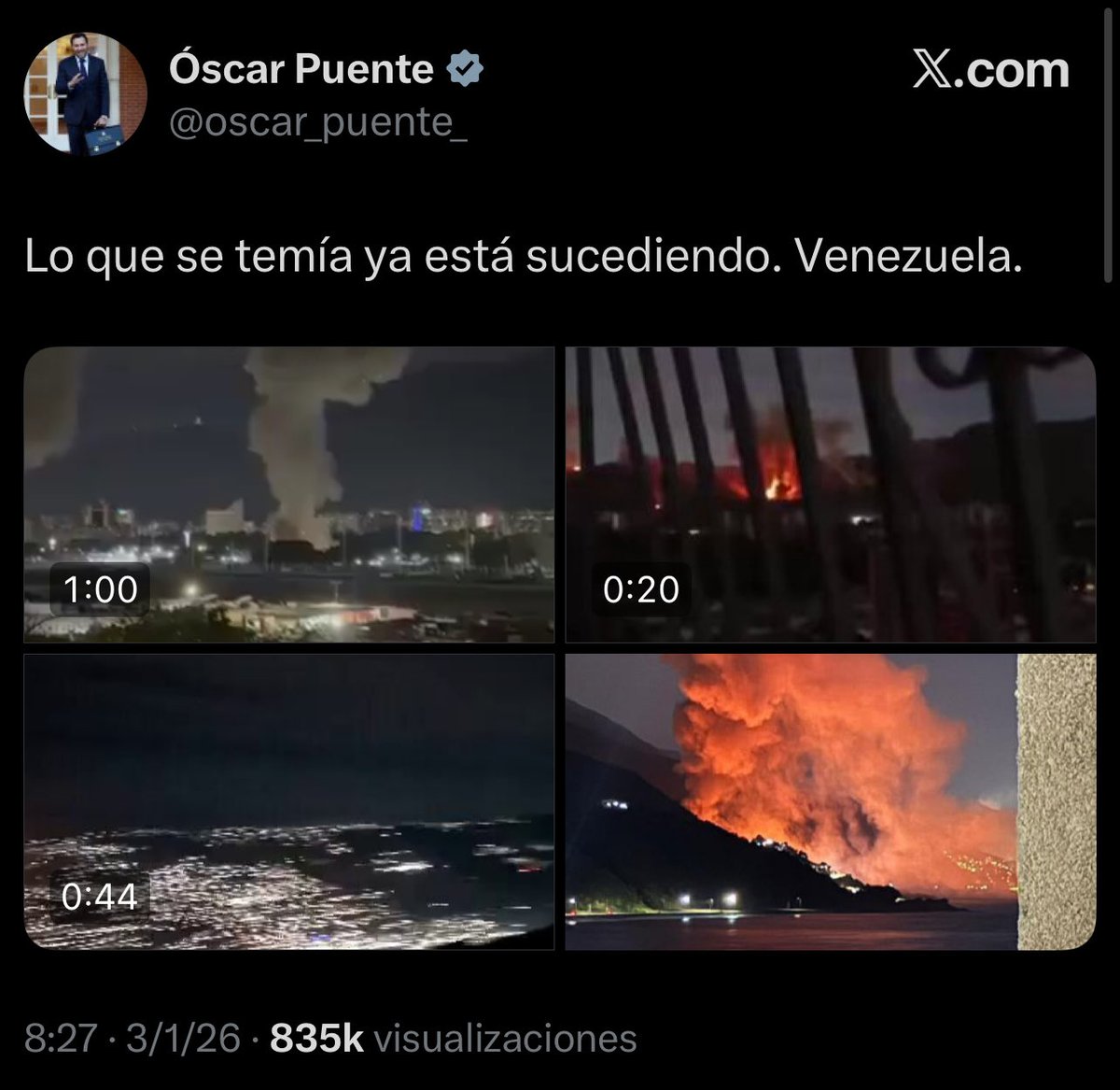 Es lo que temías tú y tu jefe. 

Los venezolanos no lo temían, lo deseaban.