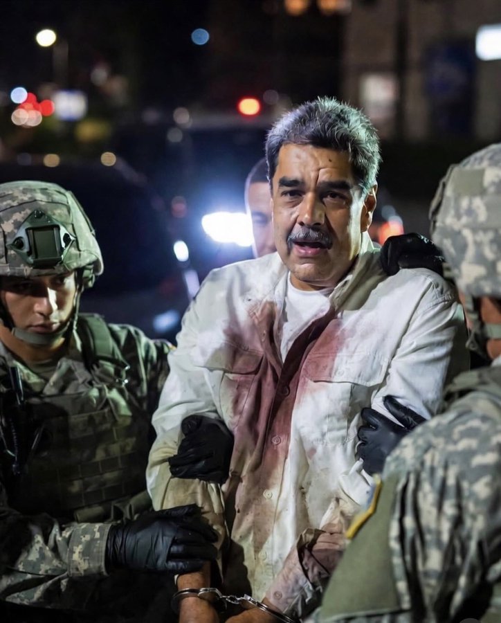 isaacrrr7's tweet photo. ¡¡Feliz Año Nuevo Venezuela!!

Nicolás Maduro capturado por fuerzas estadounidenses.

Que Dios bendiga a Estados Unidos y a Donald trump. https://t.co/R6M19Ns8ik
